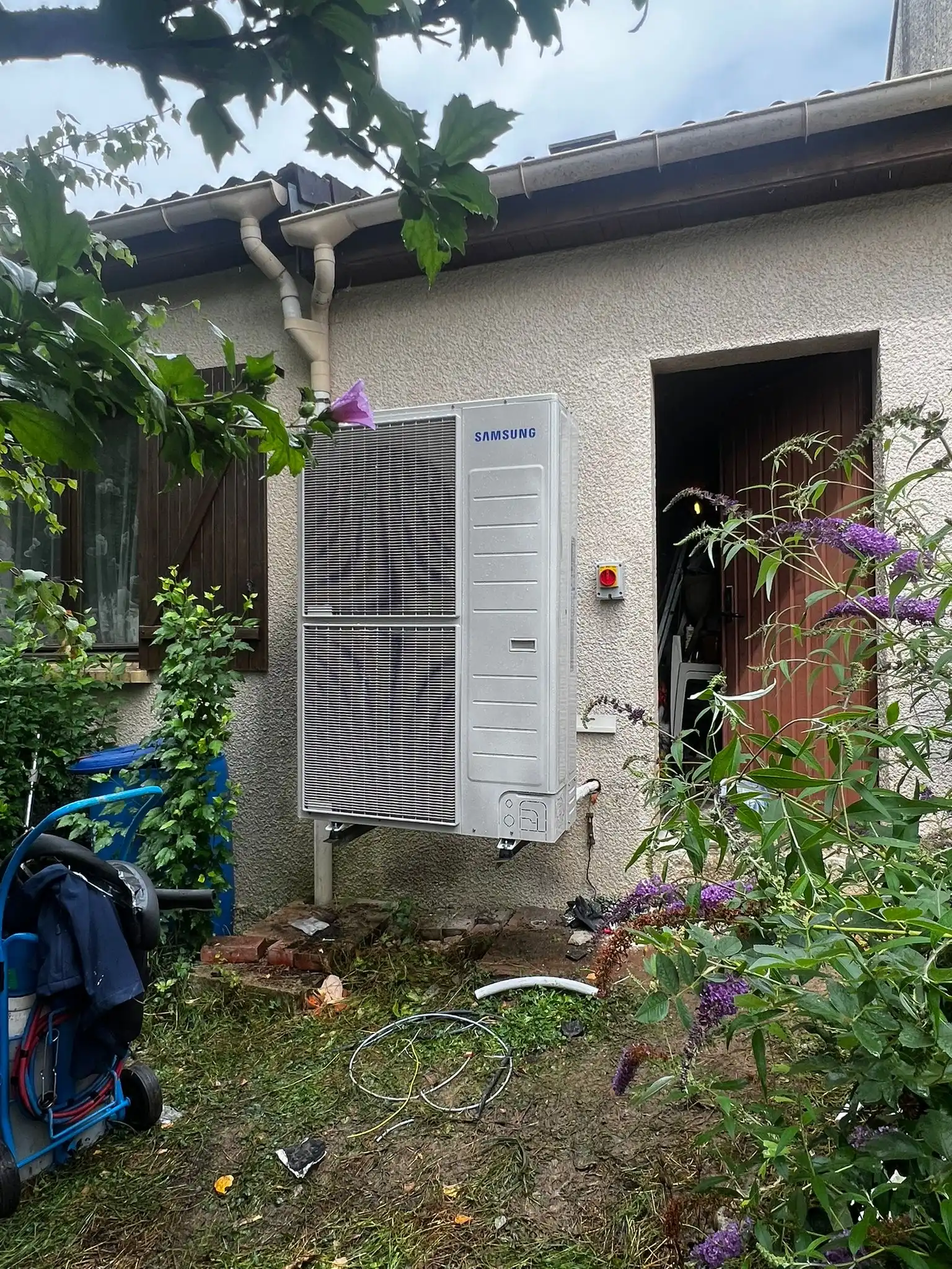 Installation d’une pompe à chaleur air/eau Samsung